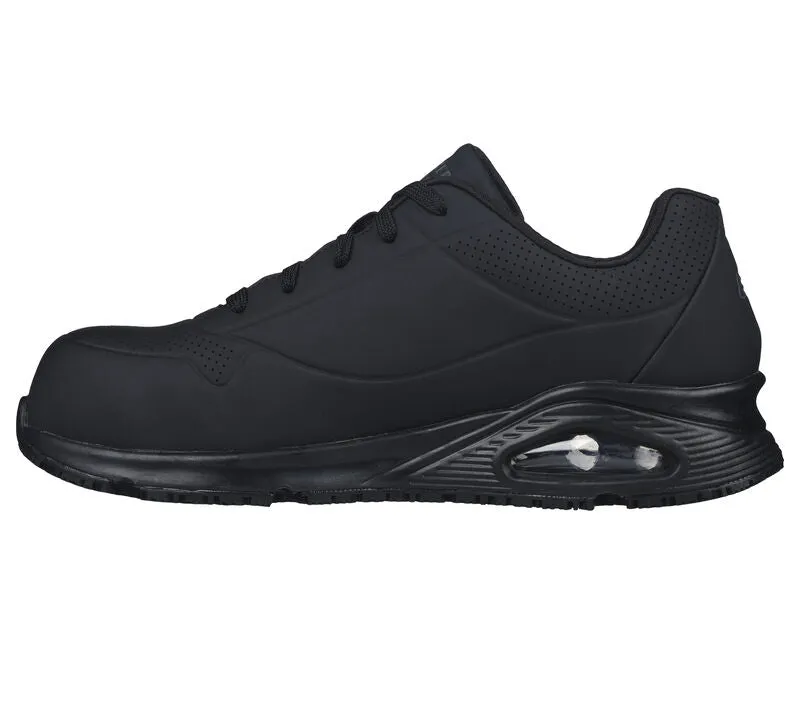 SKECHERS MEN'S Work: Uno SR - Doltin WORK SHOE 200177 BLK