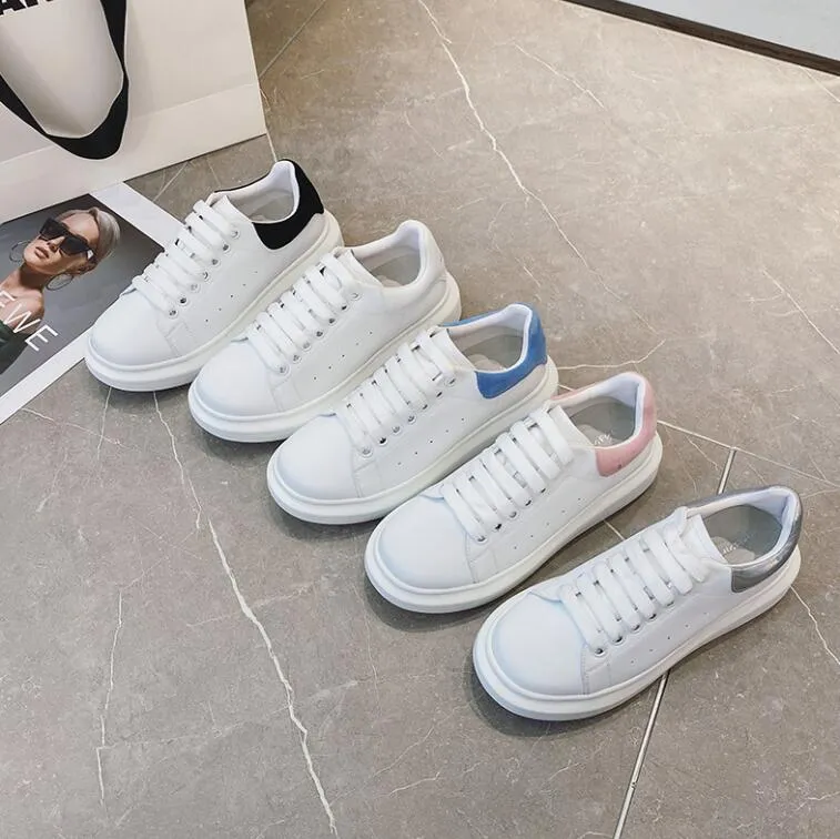Small Size Thicksole White Sneakers ES82