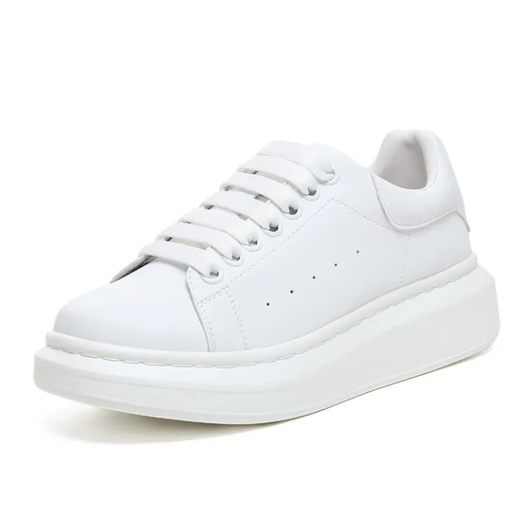 Small Size Thicksole White Sneakers ES82