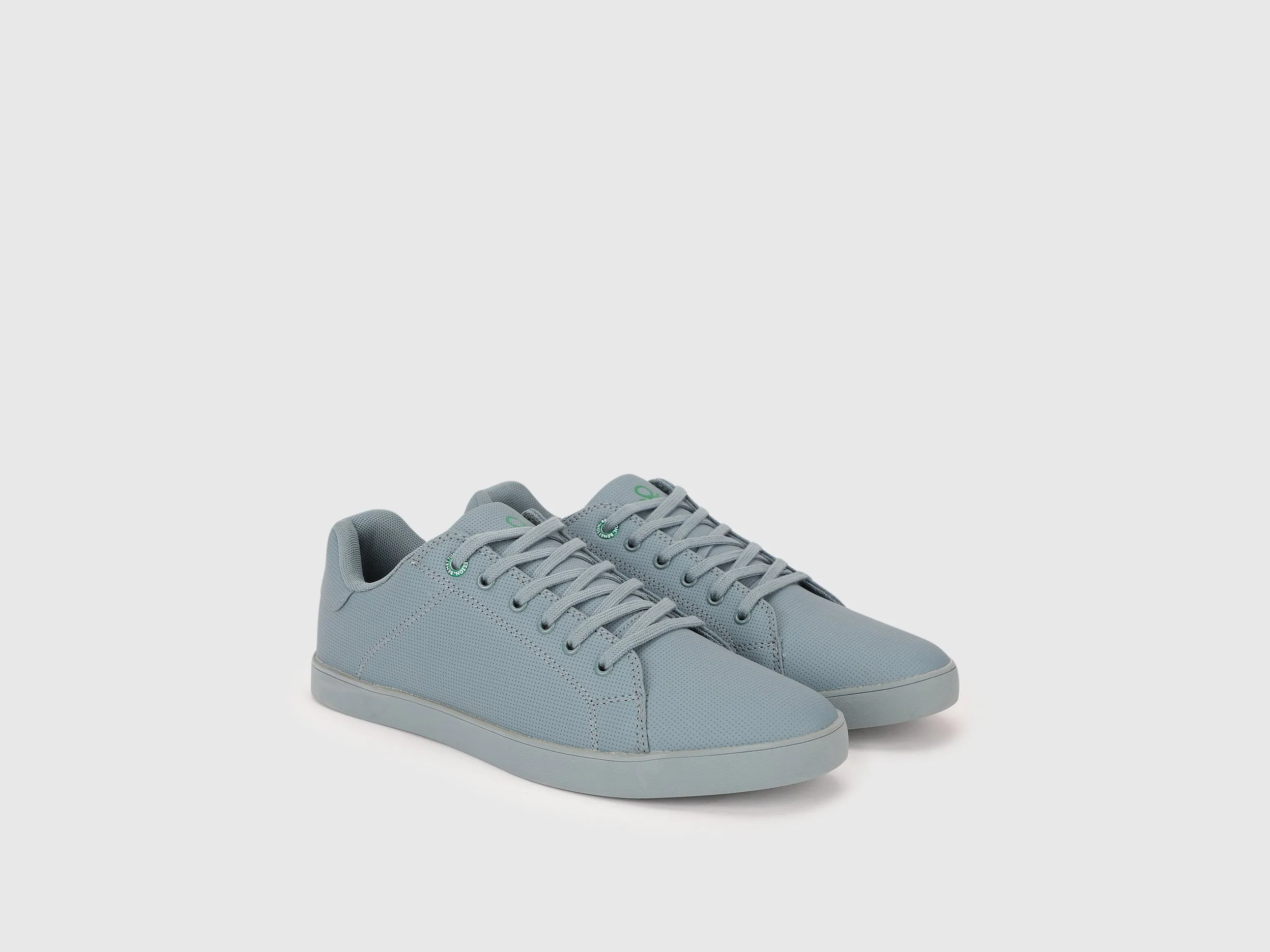 Solid Lace-Up Sneakers