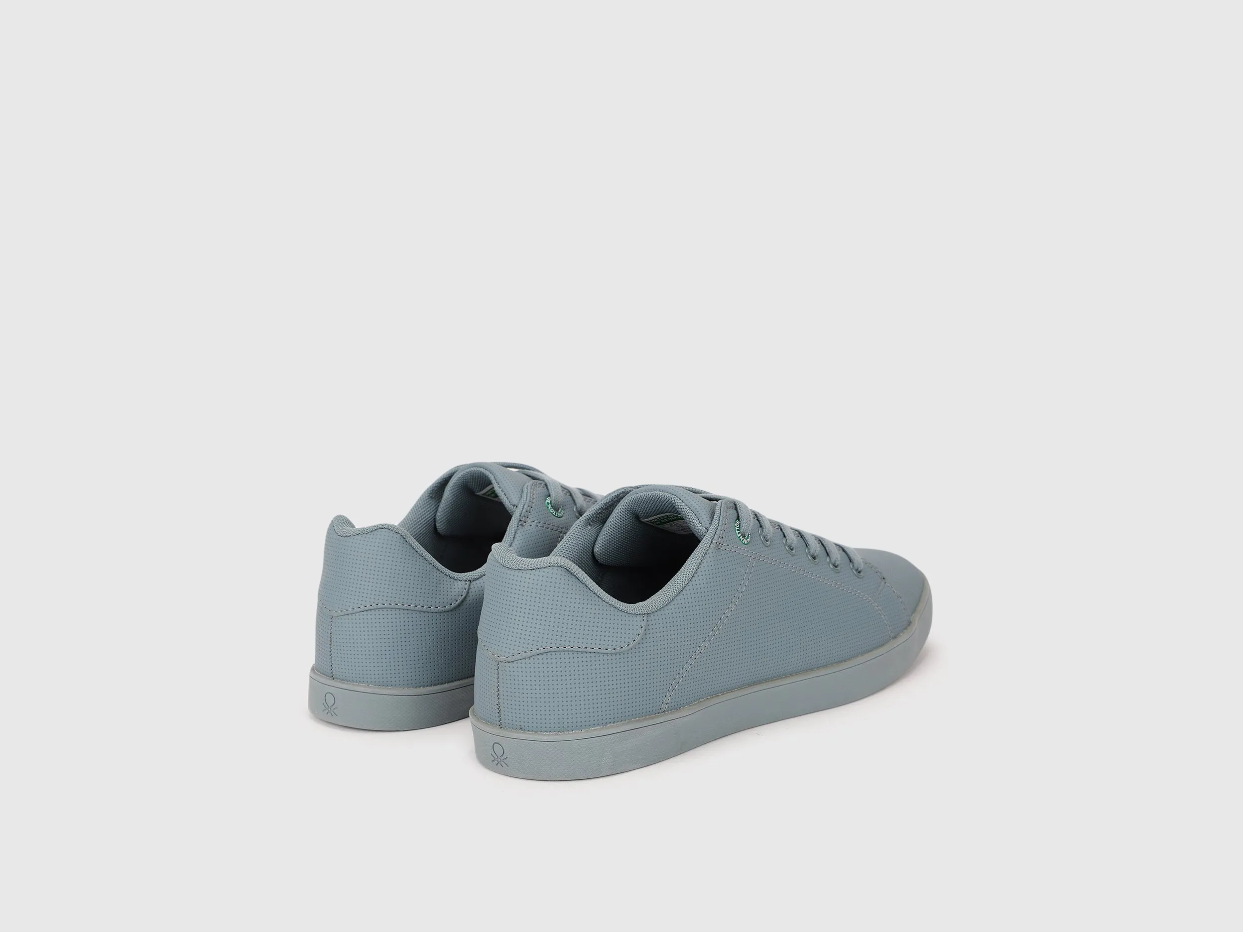 Solid Lace-Up Sneakers