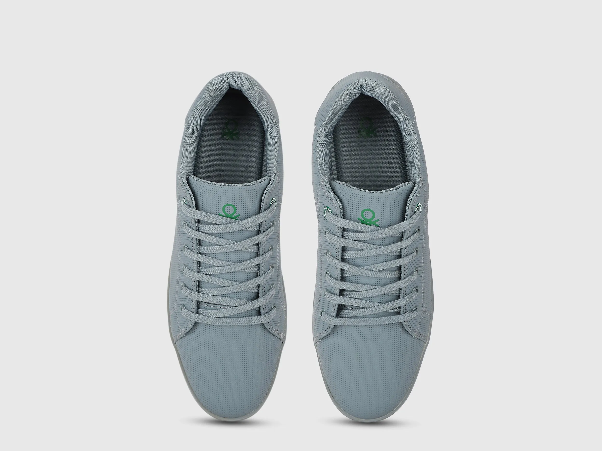 Solid Lace-Up Sneakers