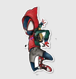 Spiderman Miles Morales Sticker
