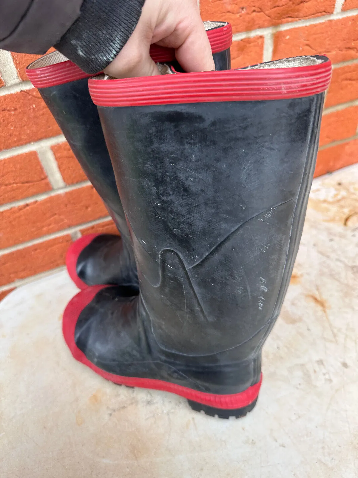 Steel Toe Rubber Wellington Work Boots Wellies - Size UK 5 - EU 38