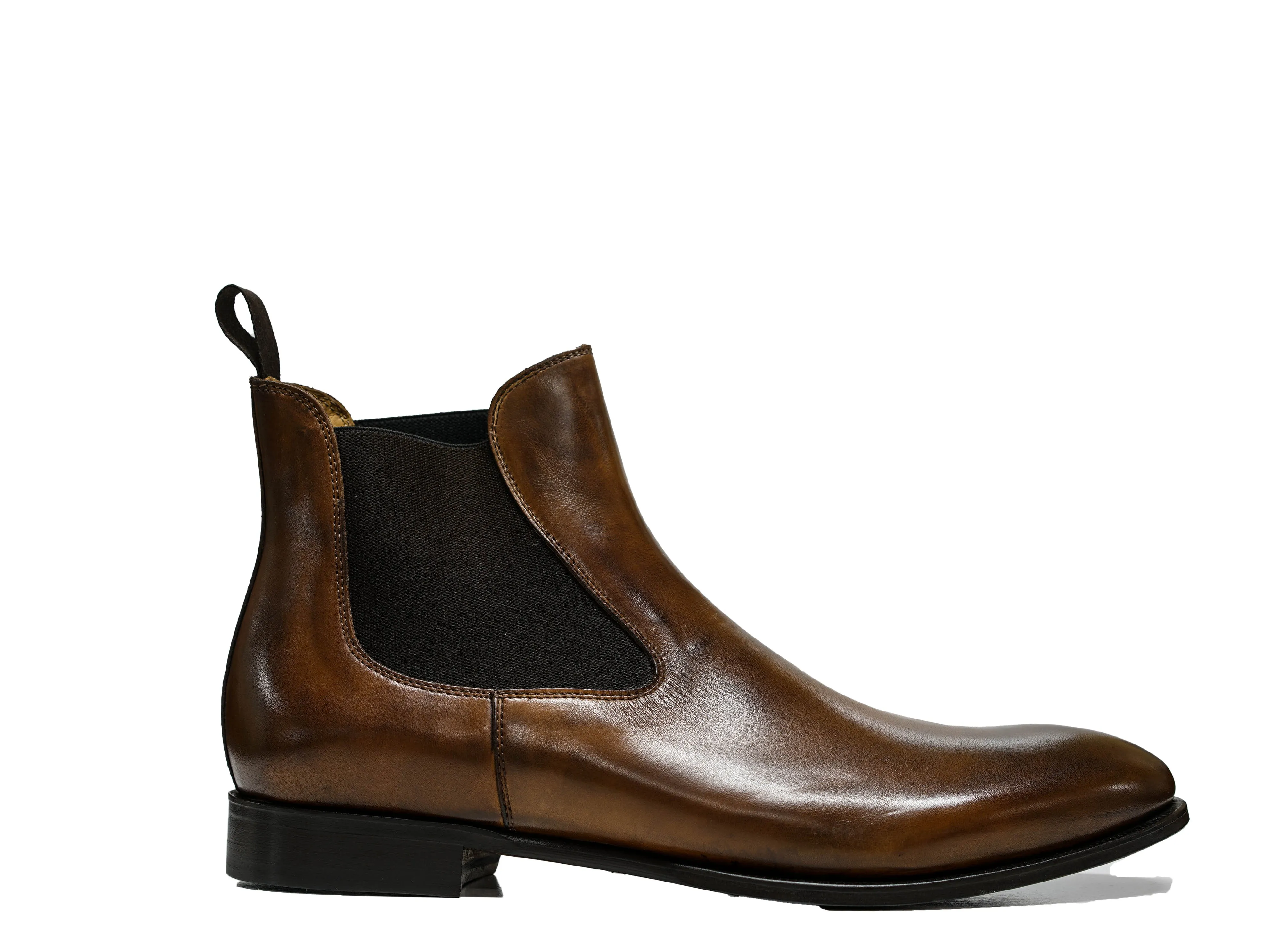 Stefano Stefani Men's Brandy Leather Pull On Boots 10812E 20% OFF