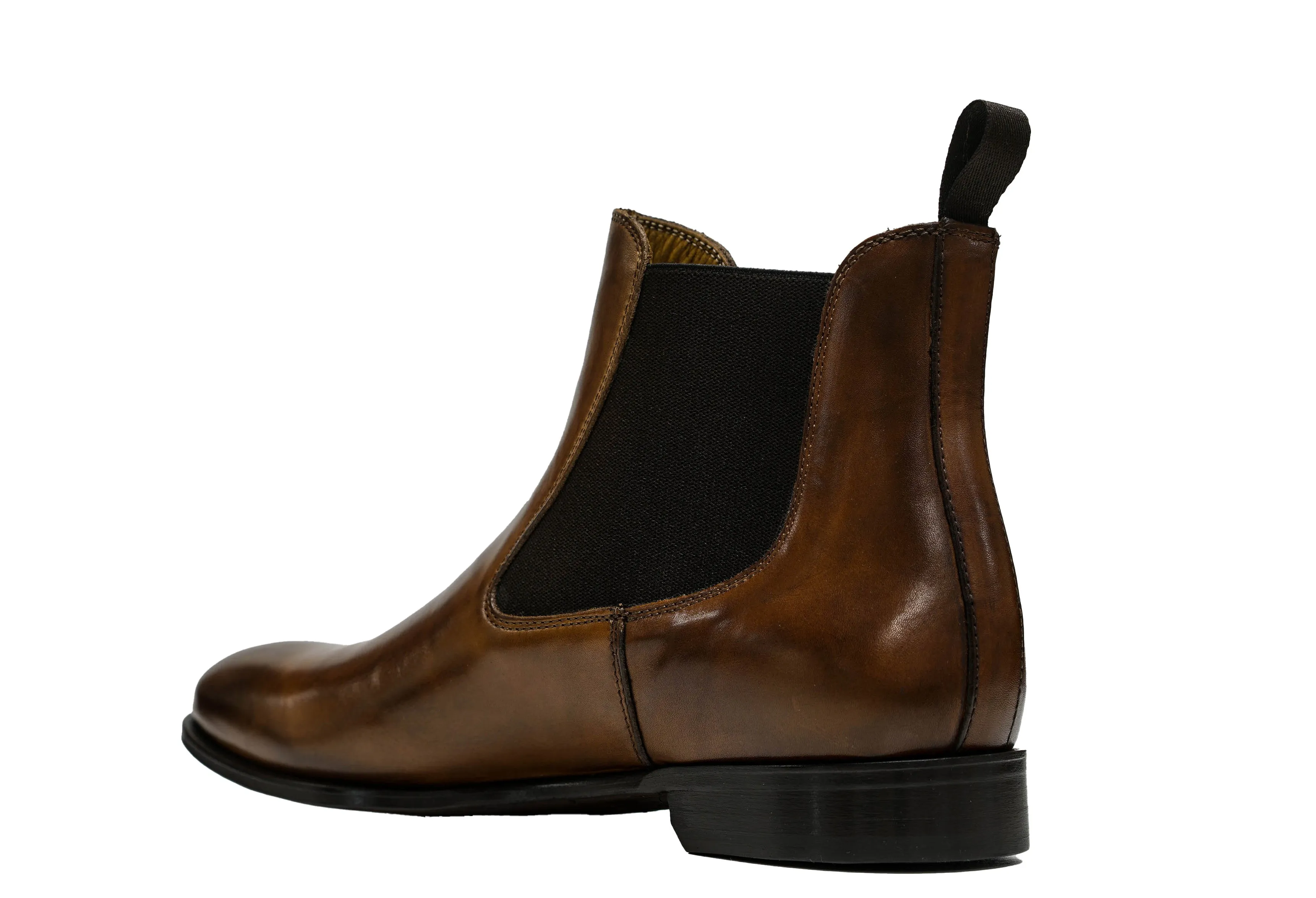 Stefano Stefani Men's Brandy Leather Pull On Boots 10812E 20% OFF