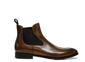 Stefano Stefani Men's Brandy Leather Pull On Boots 10812E 20% OFF