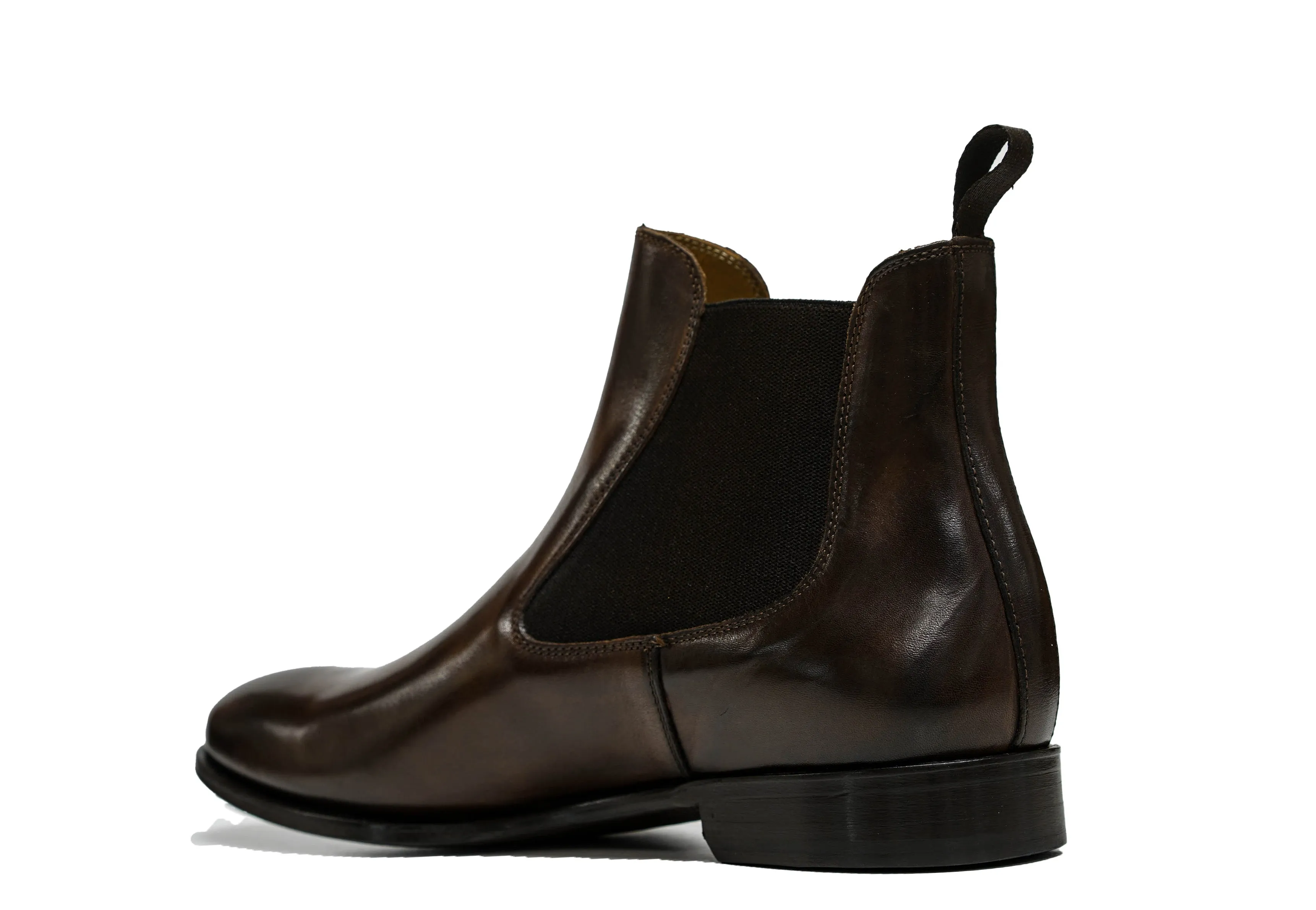 Stefano Stefani Men's Brown Leather Pull On Boots 10812E 20% OFF