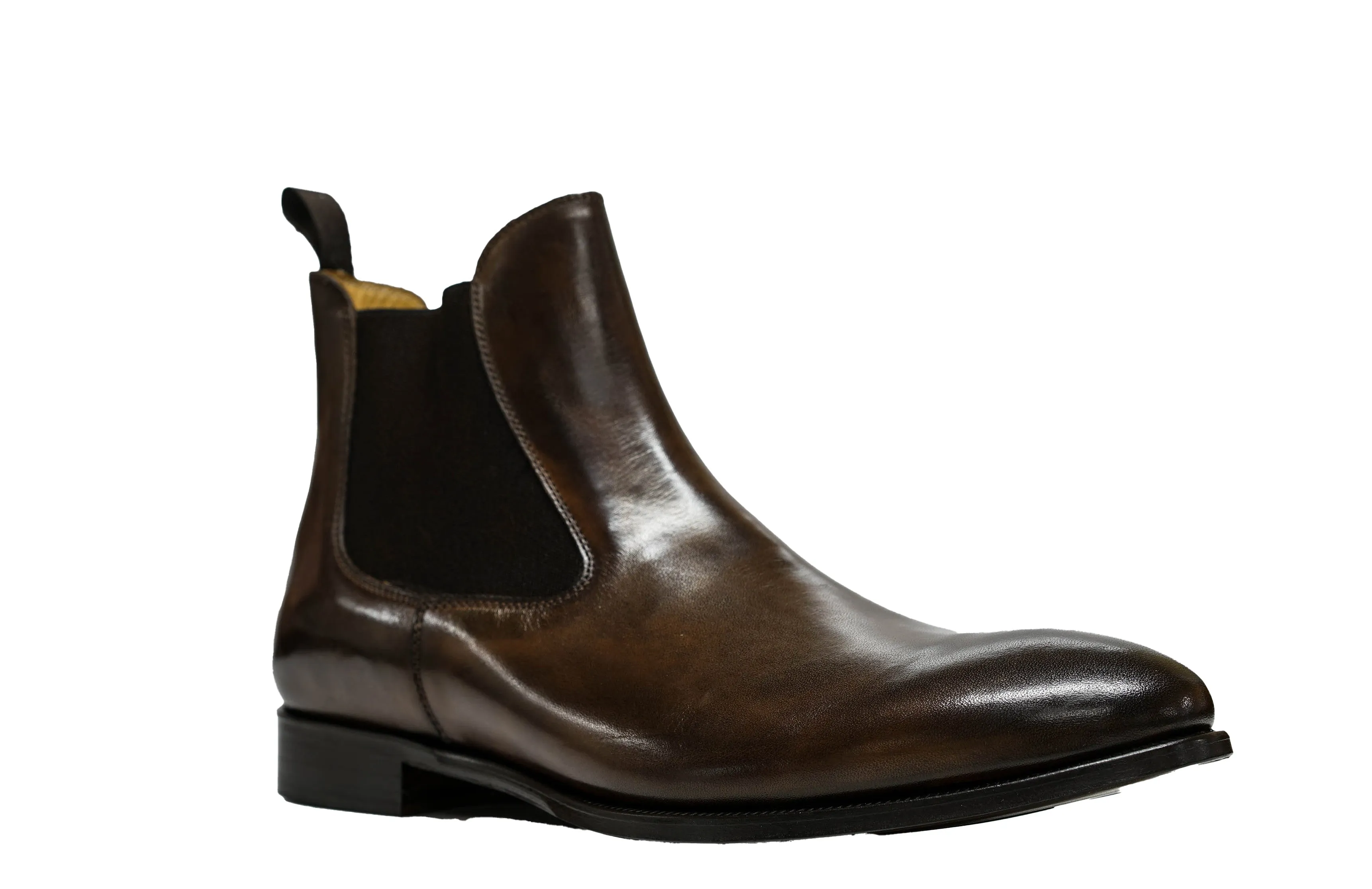 Stefano Stefani Men's Brown Leather Pull On Boots 10812E 20% OFF