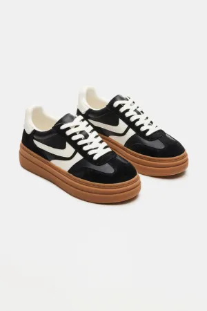 Steve Madden Dodge Sneakers for Women in Black Multi | DODGE-BLACK