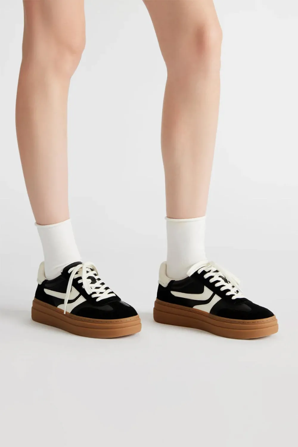 Steve Madden Dodge Sneakers for Women in Black Multi | DODGE-BLACK
