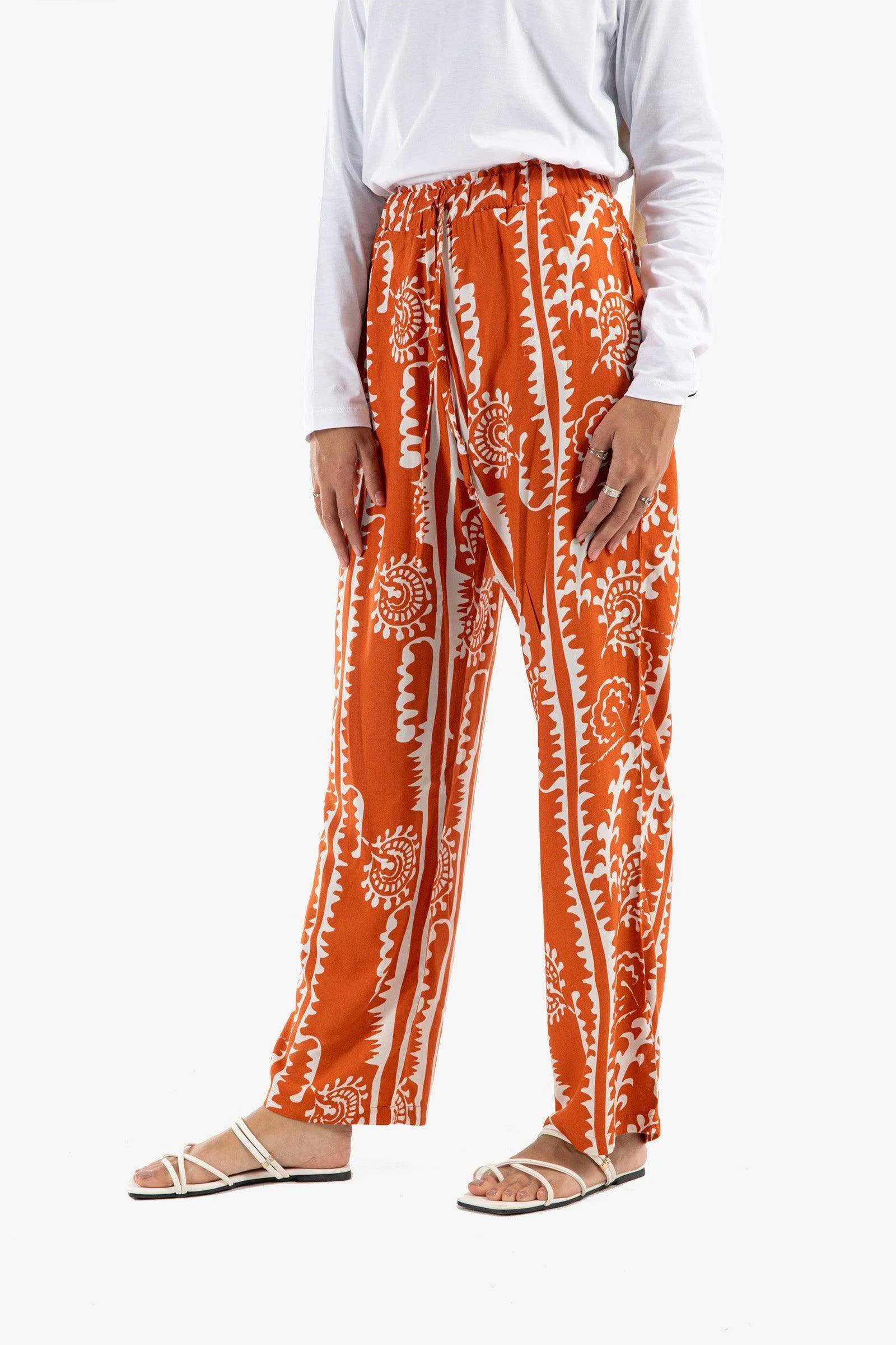 Straight Cut Printed Lounge Pants
