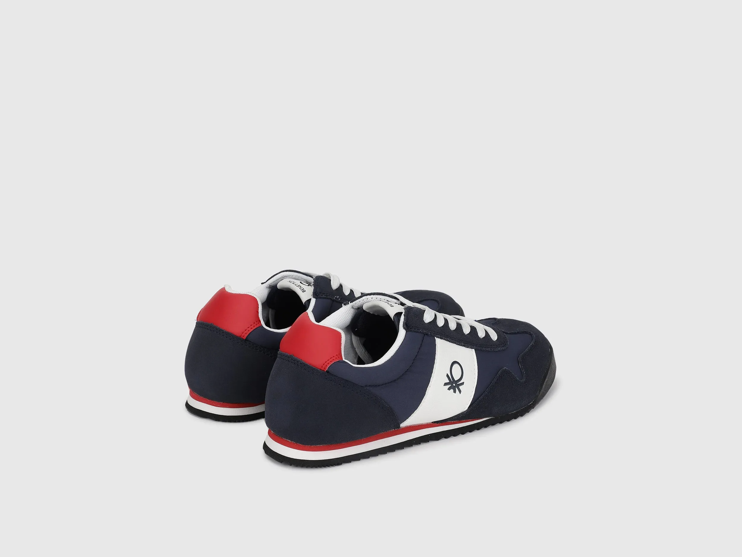 Suede Color Block Sneakers