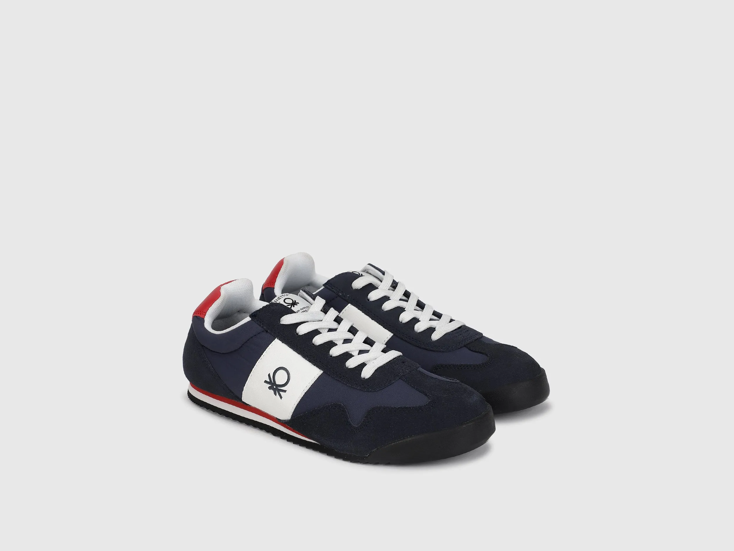 Suede Color Block Sneakers
