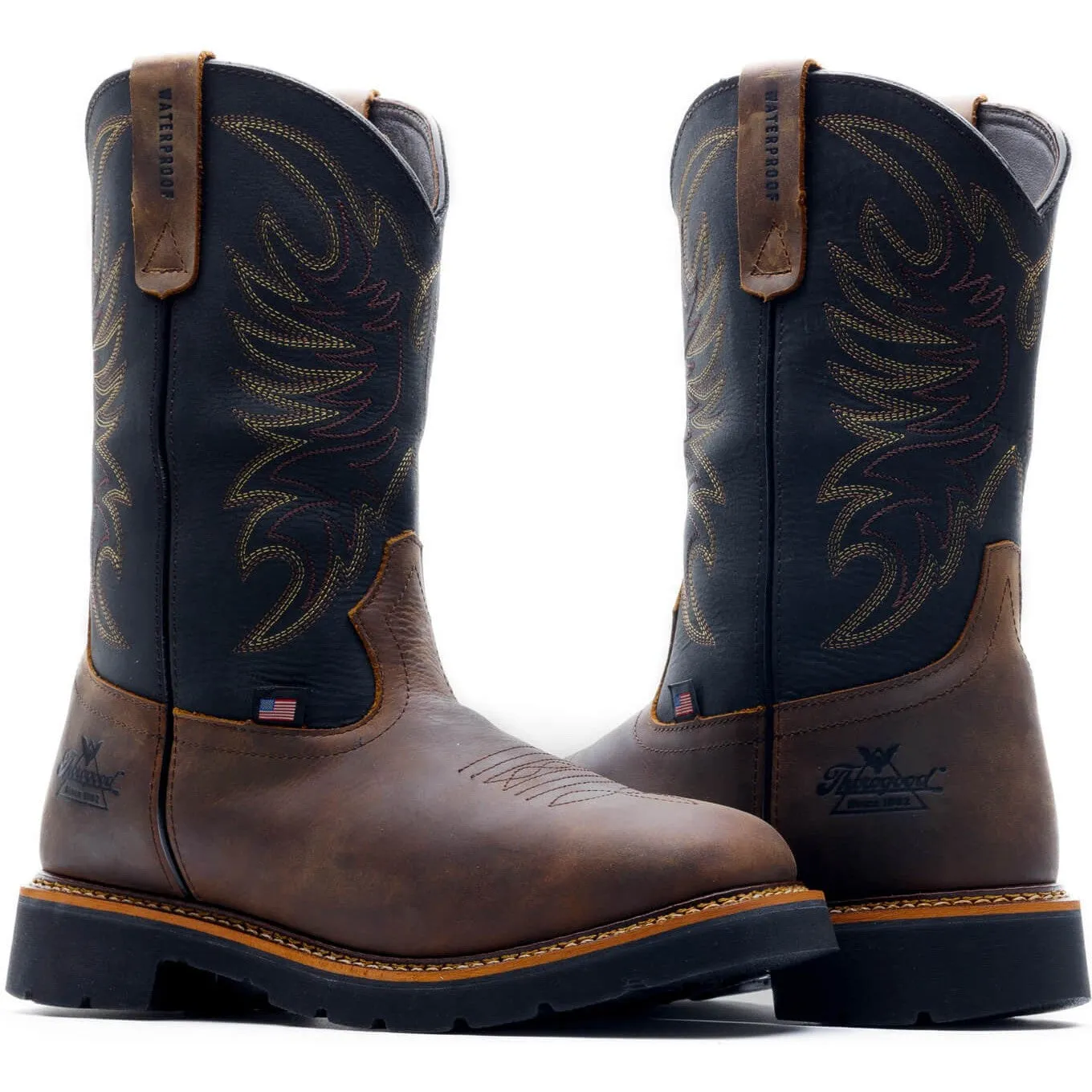 Thorogood Men's 11" Soft Toe WP Western Work Boot -Horse- 814-4330