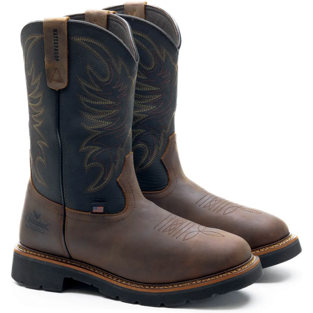 Thorogood Men's 11" Soft Toe WP Western Work Boot -Horse- 814-4330
