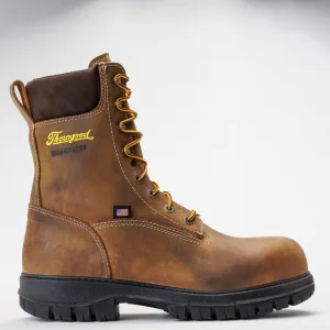 Thorogood Men's Genesis Series 8" Round Toe Waterproof Work Boot -Chestnut- 804-4249