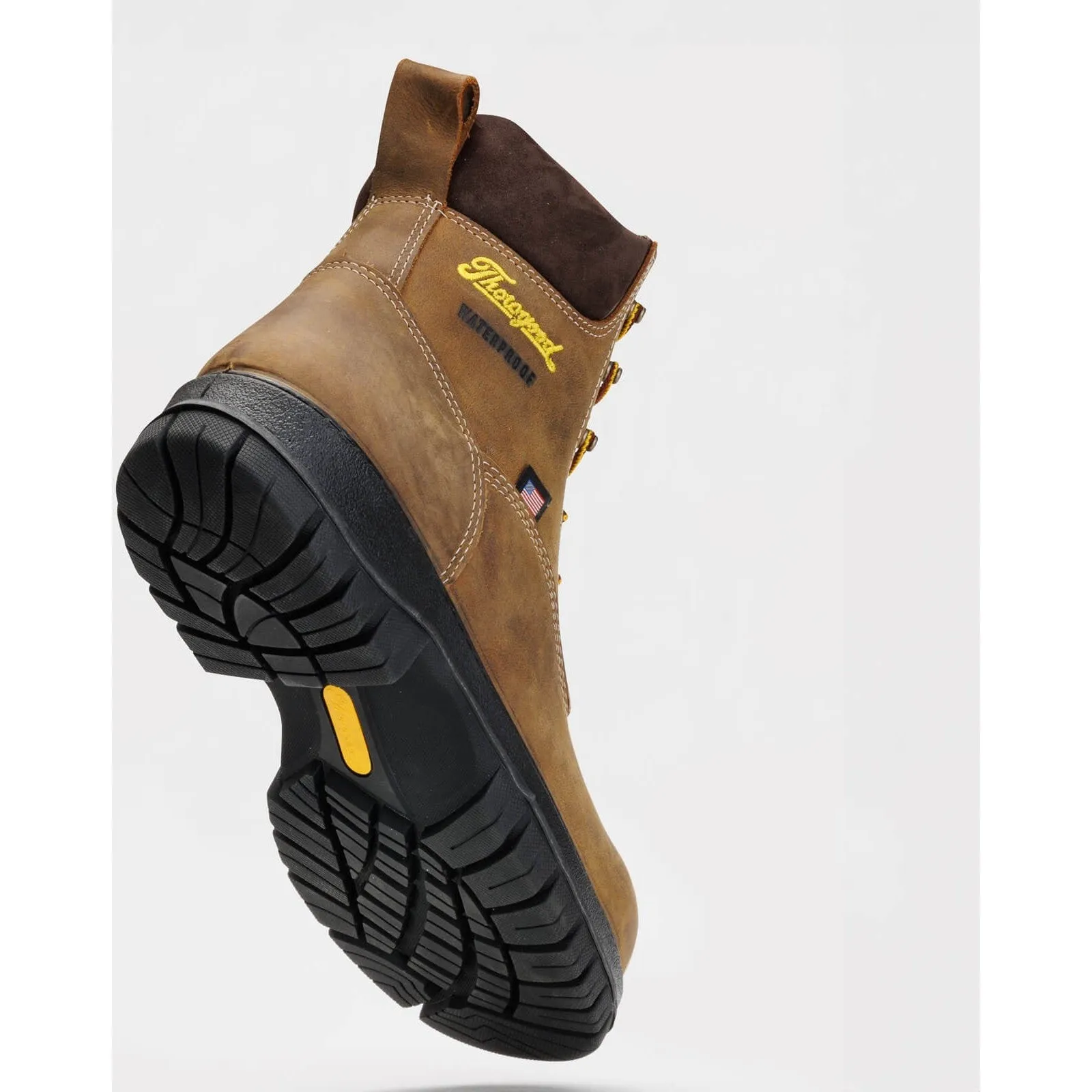 Thorogood Men's Genesis Series 8" Round Toe Waterproof Work Boot -Chestnut- 804-4249
