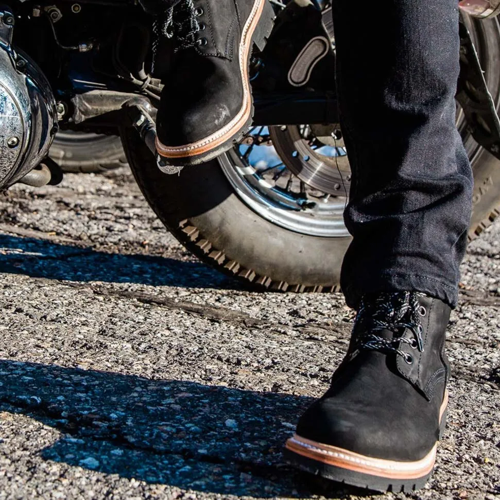 Tobacco Maverick Boots - Matte Black