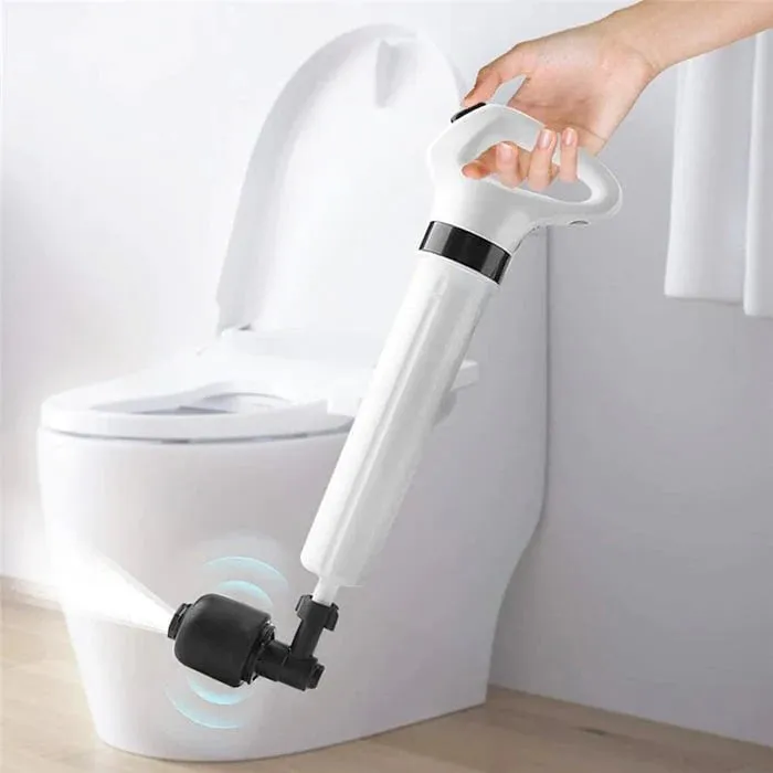 Toilet plunger clog remover