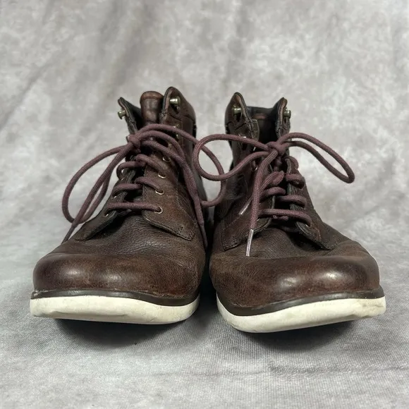 UGG Harvin Mens Boots  Leather Lace-Up Casual Ankle Boot 1008016 Size 11.5 Brown
