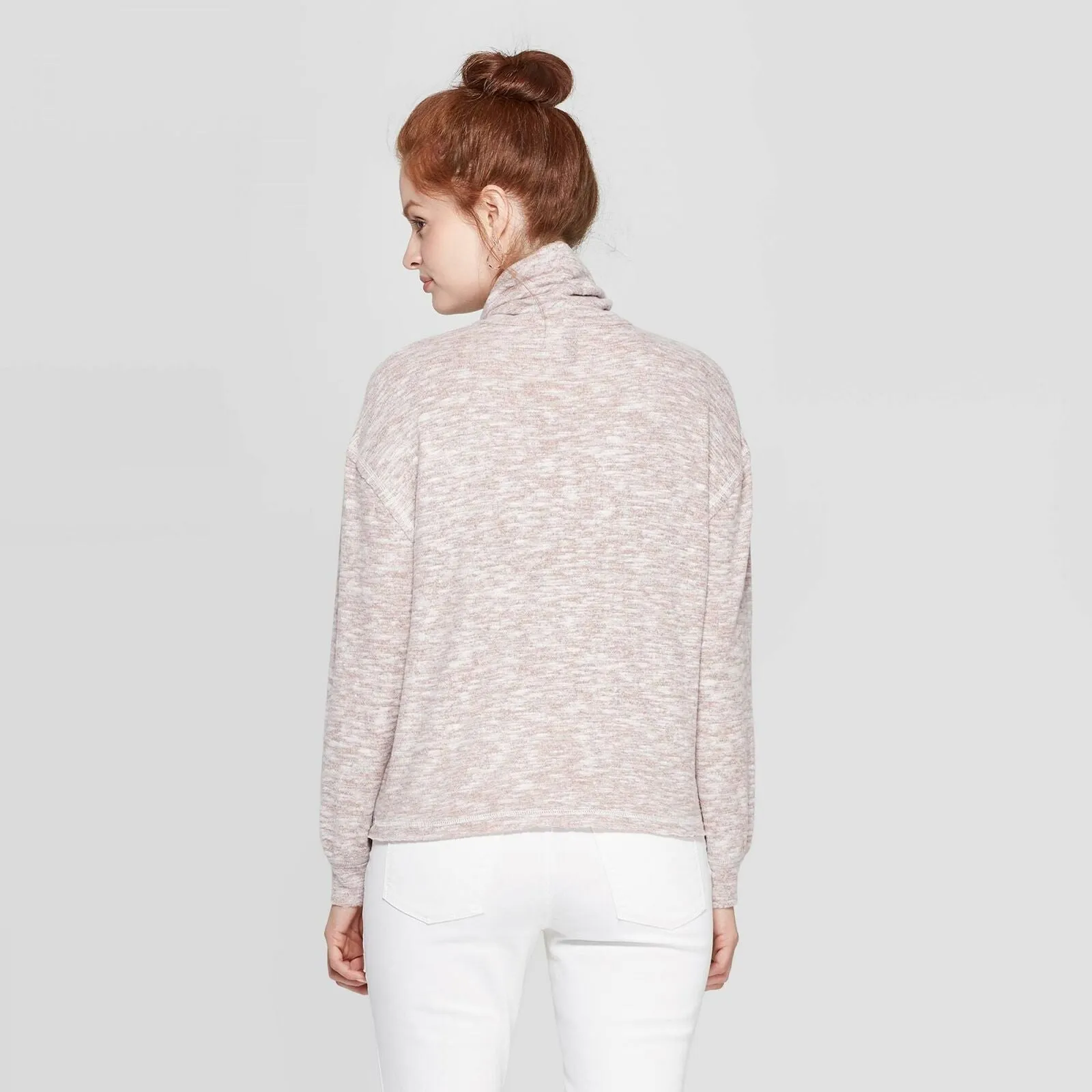 Universal Thread Women's Mock Turtleneck Knit Sweatshirt