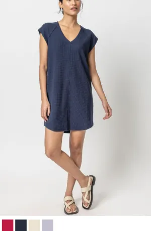 V-Neck Raglan Dress