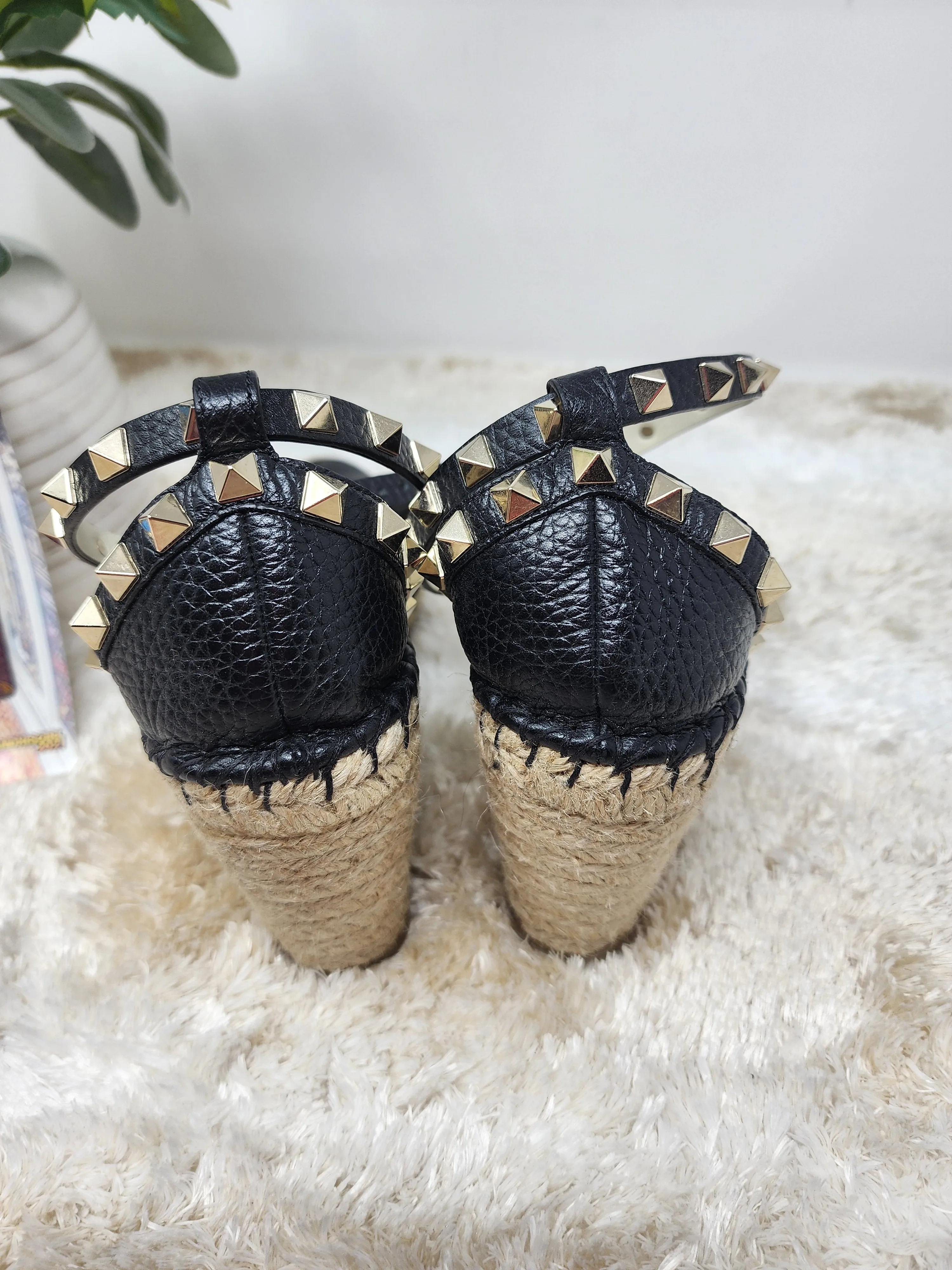 VALENTINO ROCKSTUD WEDGES