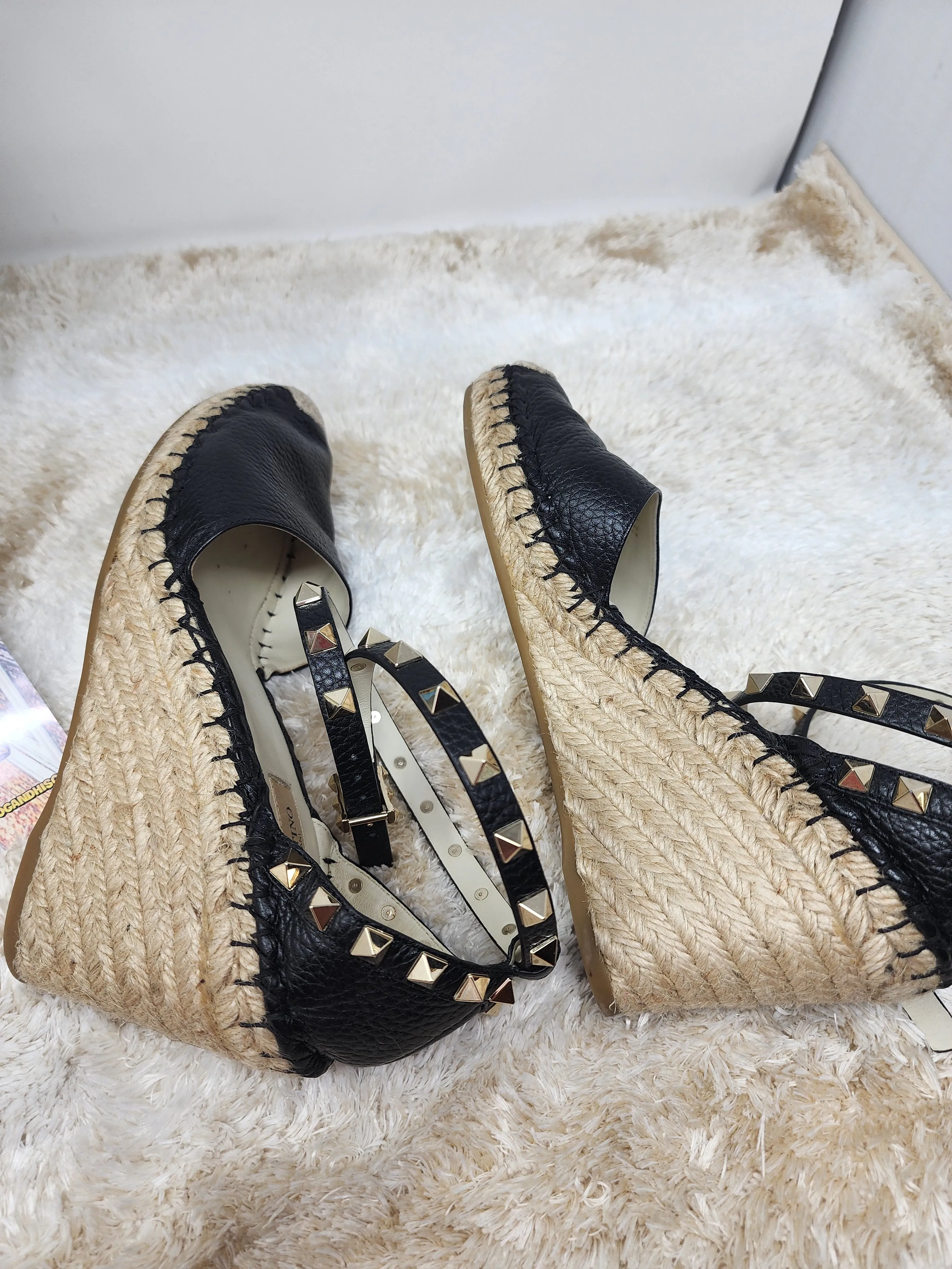 VALENTINO ROCKSTUD WEDGES