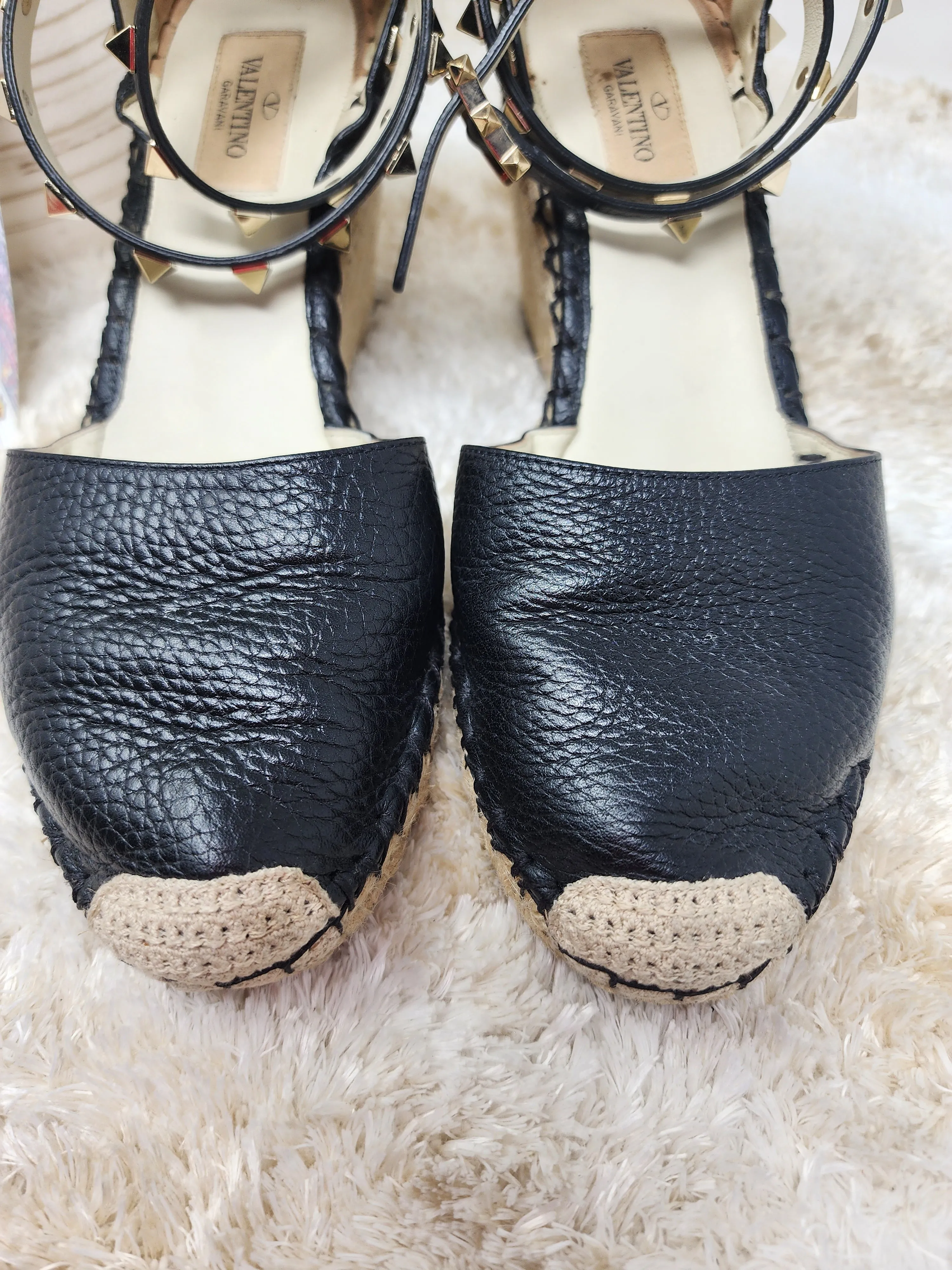VALENTINO ROCKSTUD WEDGES