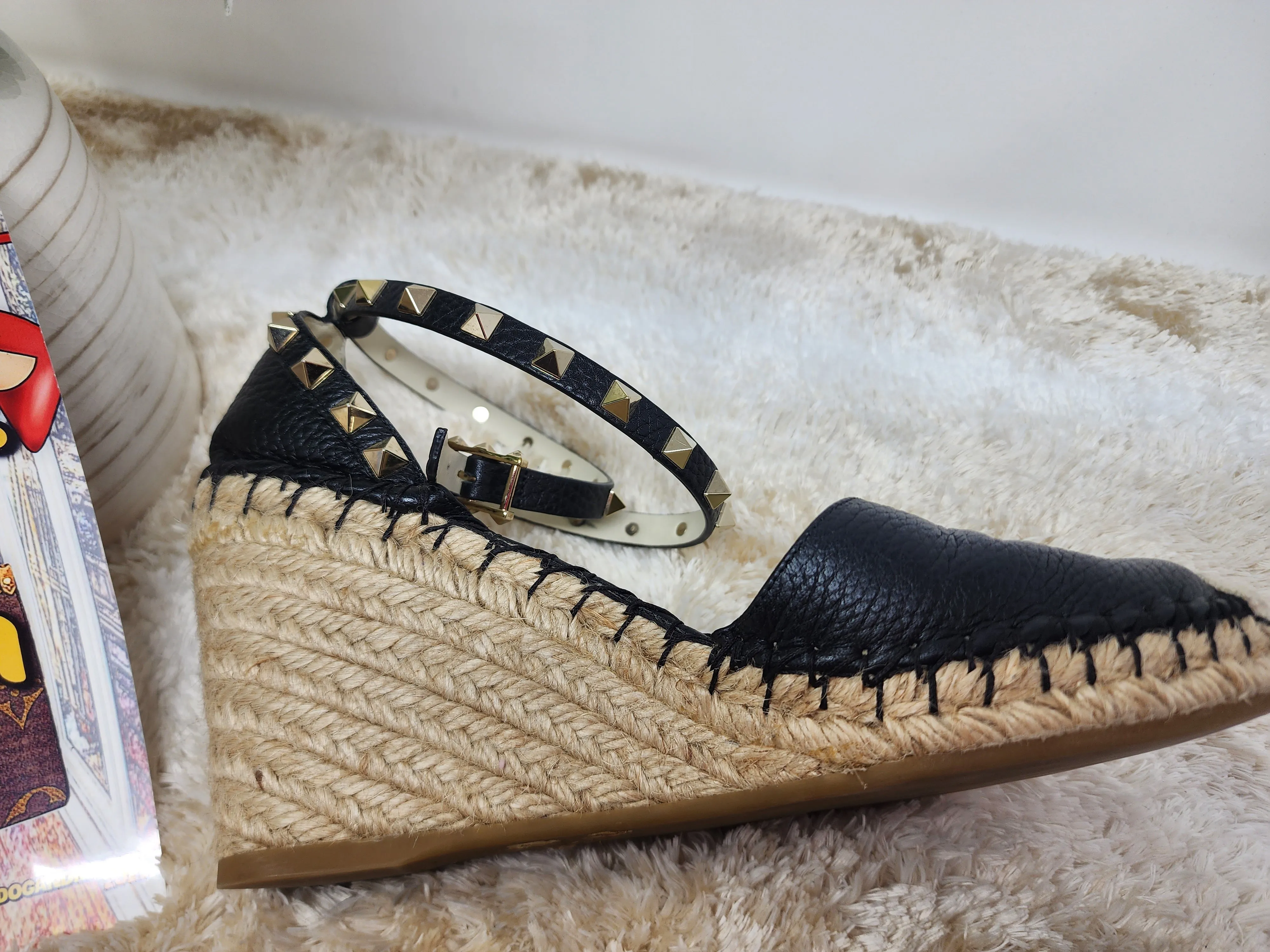 VALENTINO ROCKSTUD WEDGES