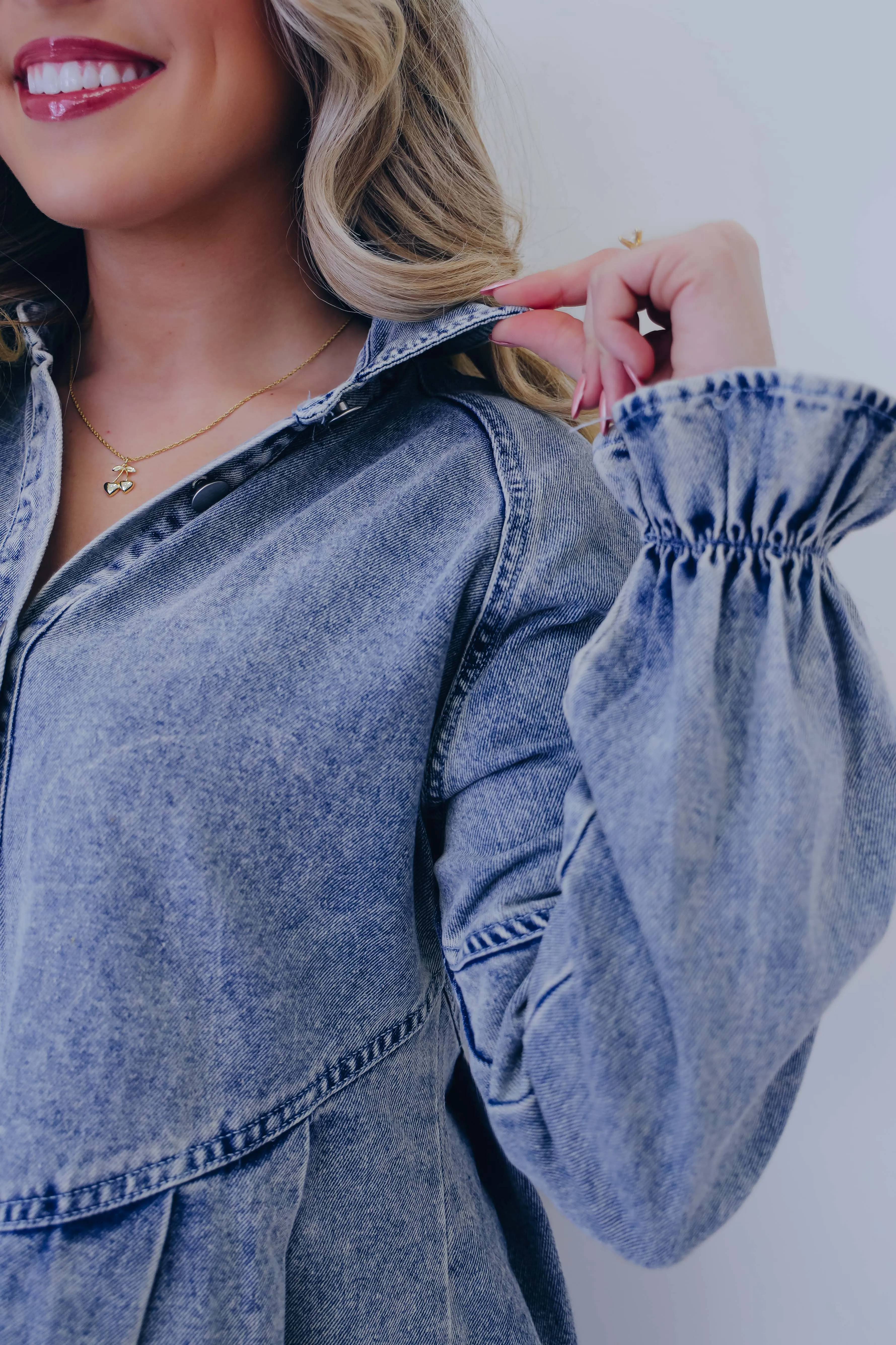 Vintage Charm Denim Mini Dress
