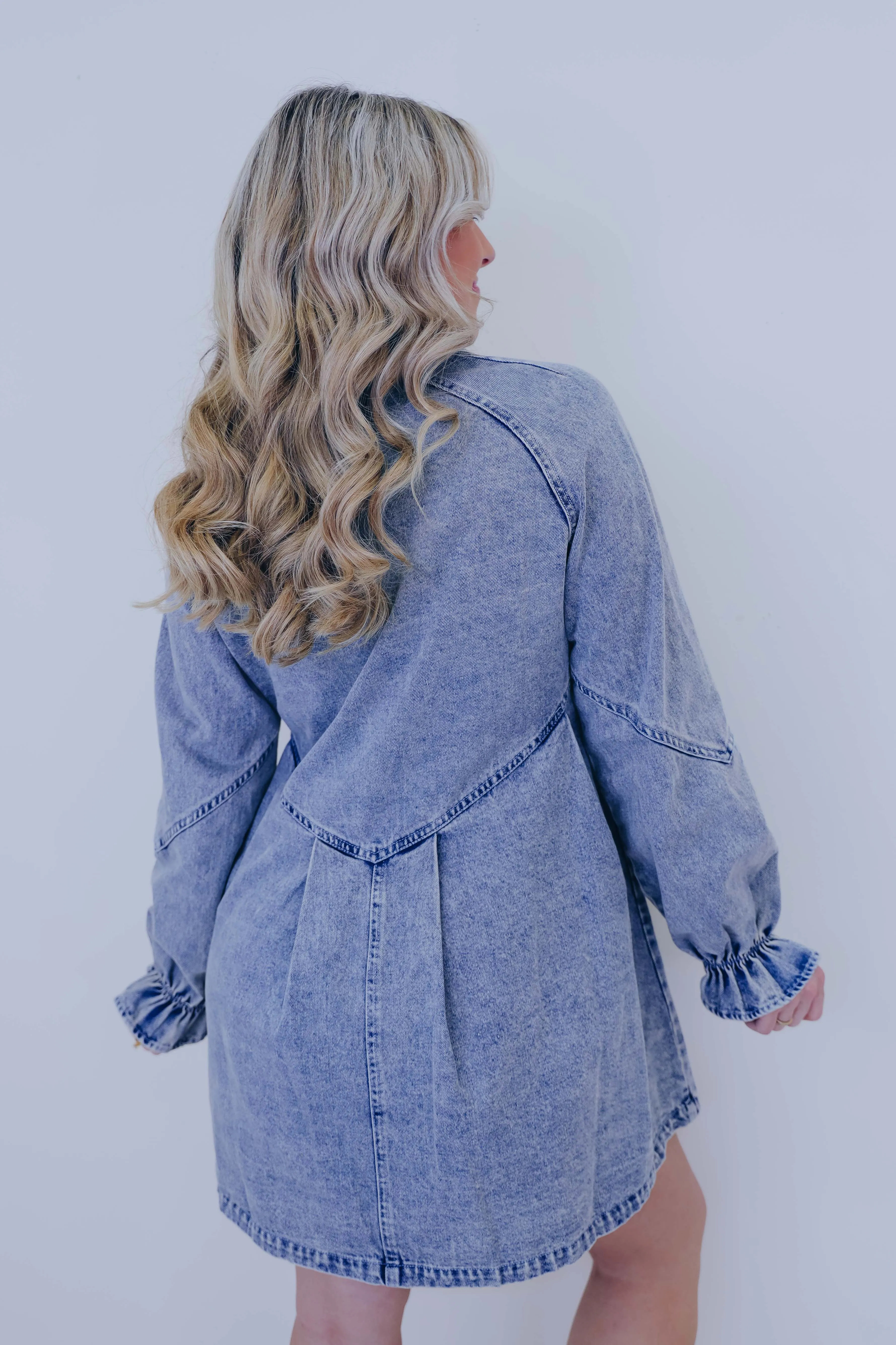 Vintage Charm Denim Mini Dress
