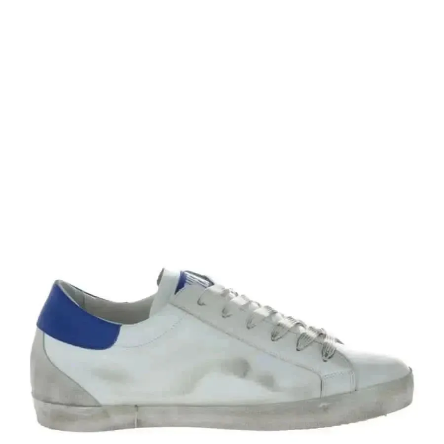 White Leather Sneaky Men Sneakers with Laces