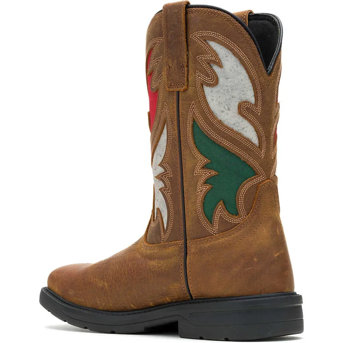 Wolverine Men's Rancher Flag Steel Toe WP Western Work Boot -Brown- W241183