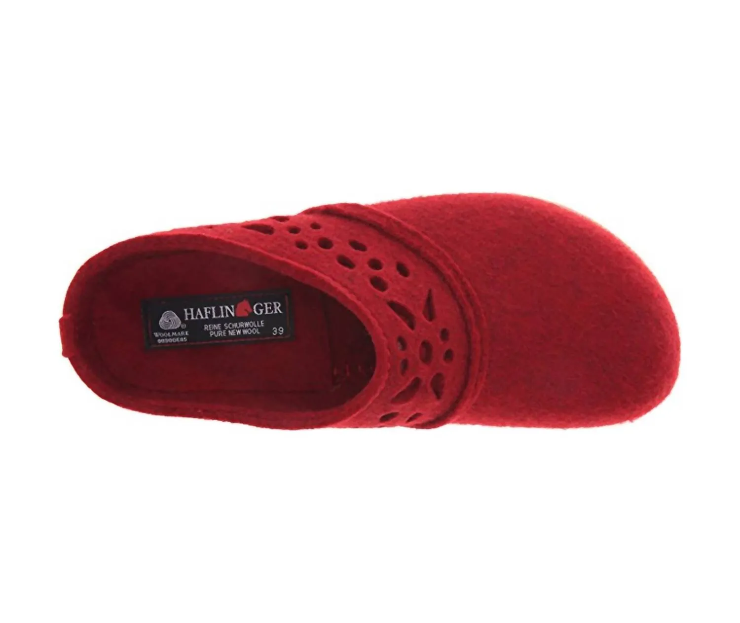 Women's Lacey Classic Boiled Wool Clog In Chili